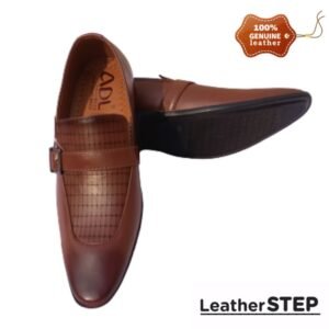 LeatherStep Pure Leather Shoes For Men- Color Brown