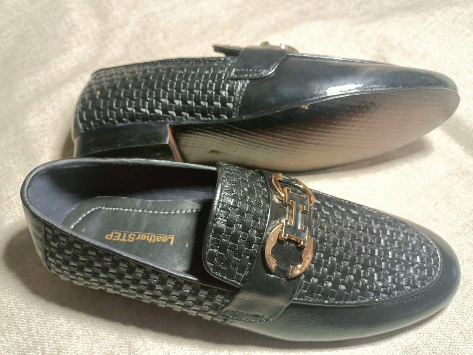 Black Pattern Office Shoes LS00004 - Image 5