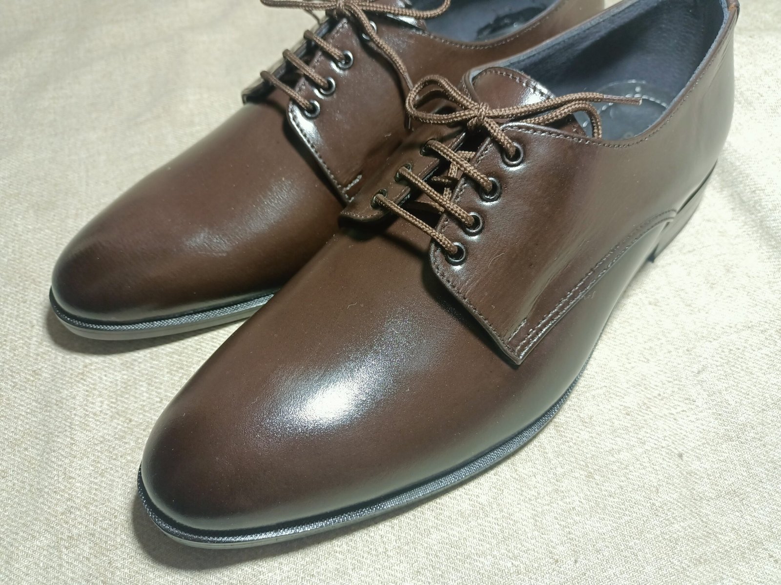 Dark Brown Office Shoes LS00006 - Image 3