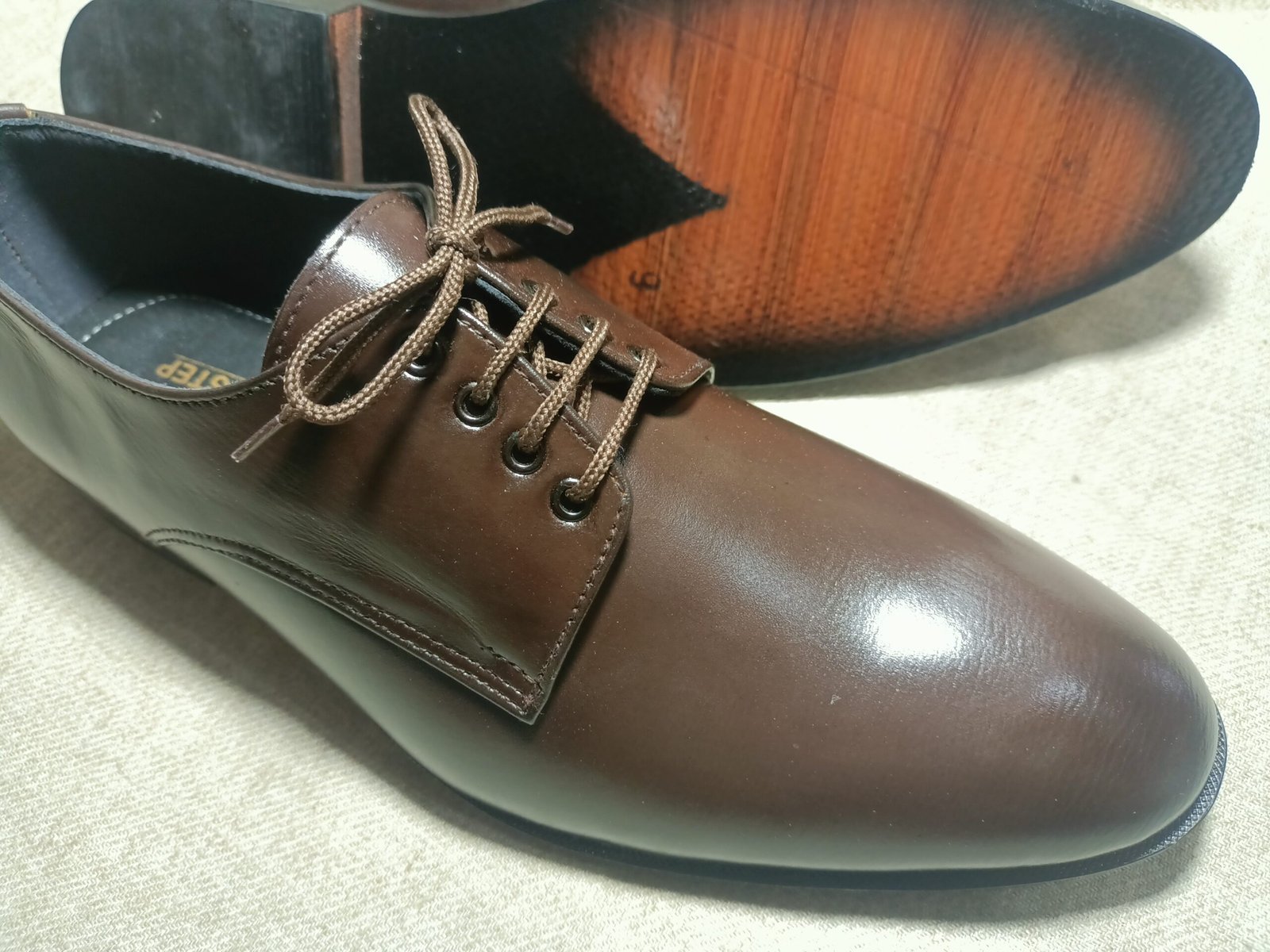 Dark Brown Office Shoes LS00006 - Image 4